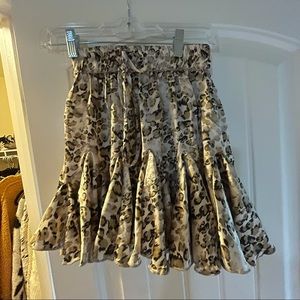 NWOT selfie Leslie cheetah print skirt